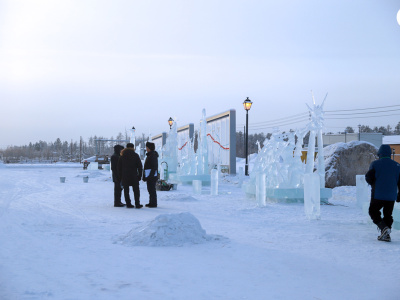 Названы победители конкурса ледовых скульптур «Новогодняя фантазия» на призы Акционерной компании «Железные дороги Якутии»