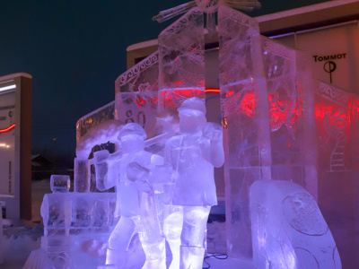 Названы победители конкурса ледовых скульптур «Новогодняя фантазия» на призы Акционерной компании «Железные дороги Якутии»