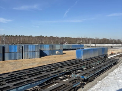 С Грузового терминала Столбовая отправили 10-тысячный контейнер