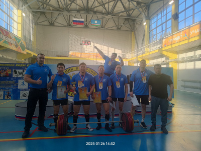 Команда АО «АК «ЖДЯ» стала победителем районного чемпионата по становой тяге.